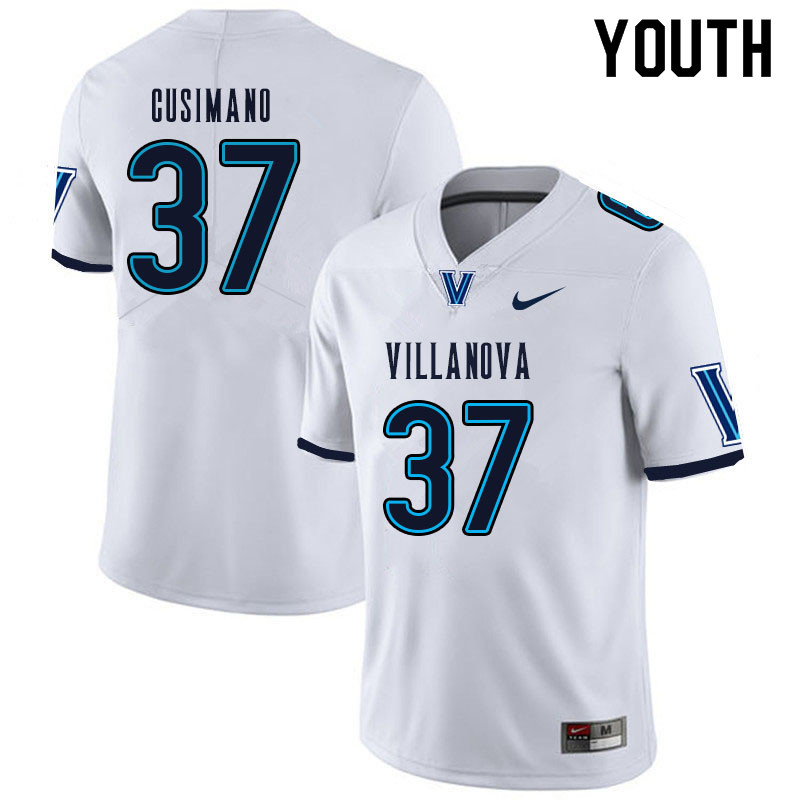 Youth #37 Hunter Cusimano Villanova Wildcats College Football Jerseys Sale-White